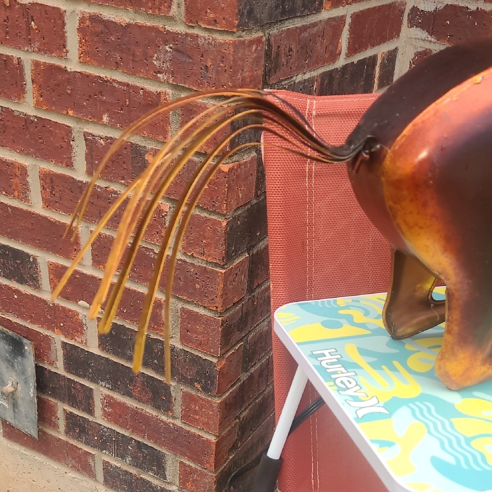 Rustic Metal Horse Table Fan - Picture 5 of 8